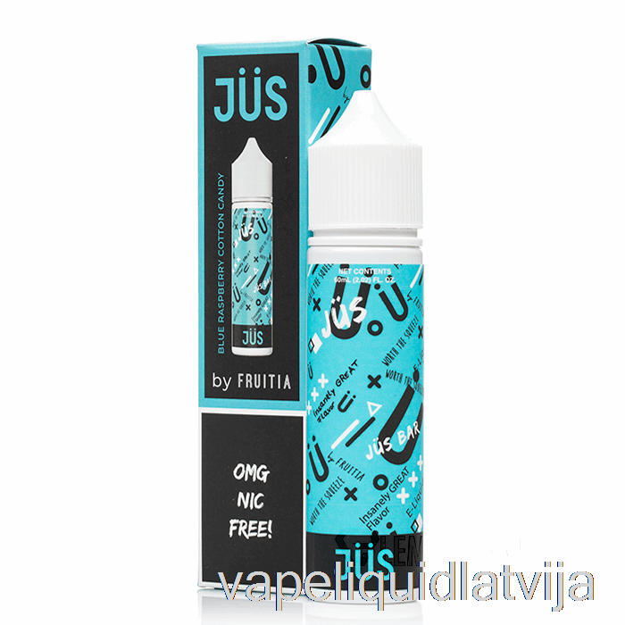 Zilās Aveņu Kokvilnas Konfektes - Jus E-liquid - 60ml 0mg Vape šķidrums